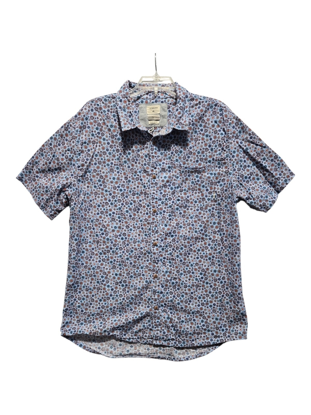 Quiksilver Men's short-sleeved button-down shirt Size XL
